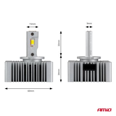 LED Hovedlygter D-Basic Serie D5S AMiO-03630
