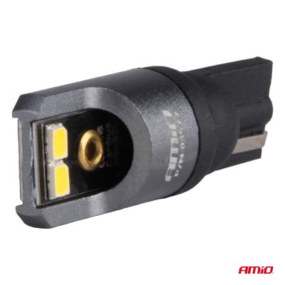 LED CANBUS PRO serie T10 W5W 4x2016 SMD Hvid 12/24V AMIO-03577