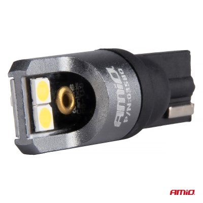 LED PRO serie T10 W5W 4x3030 SMD Hvid 12/24V FULL CANBUS AMIO-03580