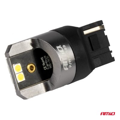 LED CANBUS PRO serie 7440 W21W 4x3030 SMD Hvid 12/24V AMIO-03589