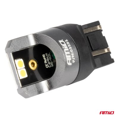 LED CANBUS PRO serie 7443 W21/5W 4x3030 SMD Hvid 12/24V AMIO-03591