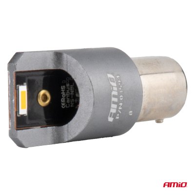LED CANBUS PRO serie PY21W 2x1860 SMD Amber 12V 24V AMIO-03594