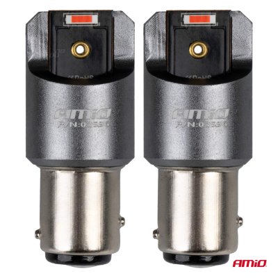 LED CANBUS PRO serie BAY15D P21/5W 2x1860SMD Rød 12/24V FULL CANBUS