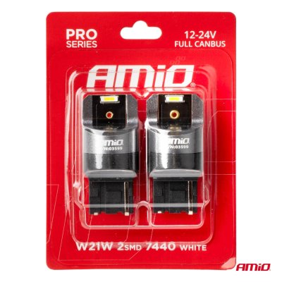 LED FULL CANBUS W21W 2SMD 7440 HVID AMIO-03599