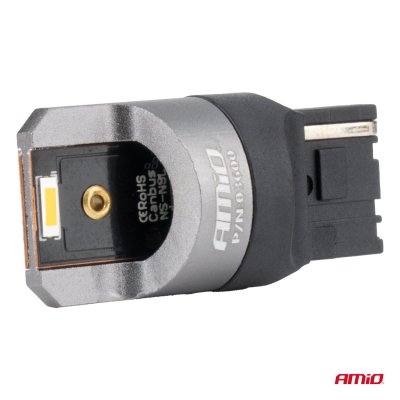 LED CANBUS PRO serie WY21W 2x1860 SMD Amber 12V 24V AMIO-03600