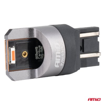 LED CANBUS PRO serie W21/5W 2x1860 SMD Rød 12V 24V AMIO-03602