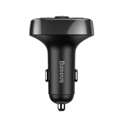 BASEUS FM-transmitter T-type Bluetooth 2xUSB microSD sort