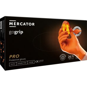 Nitrilhandsker GoGrip orange størrelse XXL, 50 stk