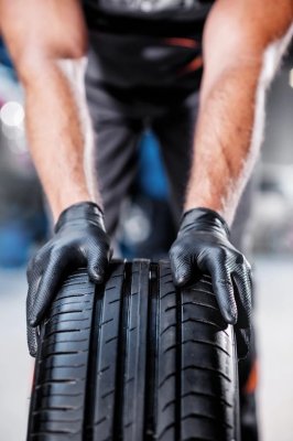 Nitrilhandsker GoGrip sorte størrelse XL, 50 stk
