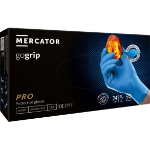 Nitrilhandsker GoGrip blå størrelse M, 50 stk