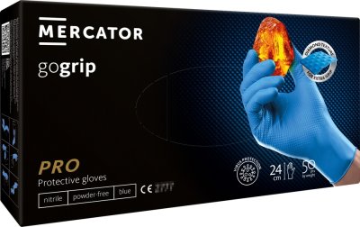 Nitrilhandsker GoGrip blå størrelse XXL, 50 stk