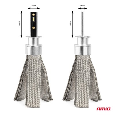 LED Forlygter FLEX+ Serie H1 canbus 6000K 12-24V AMIO-03655
