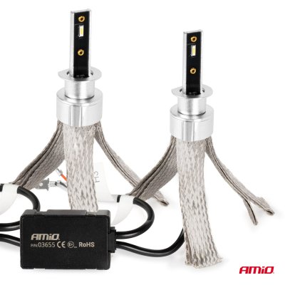 LED Forlygter FLEX+ Serie H1 canbus 6000K 12-24V AMIO-03655