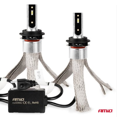 LED Forlygter FLEX+ Series H7-6 canbus 6000K 12-24V AMIO-03662