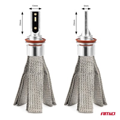 LED Forlygter FLEX+ Serie H8 H9 H11 H16 canbus 6000K 12-24V AMIO-03663