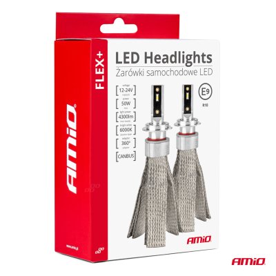 LED Forlygter FLEX+ Serie HB4 canbus 6000K 12-24V AMIO-03665