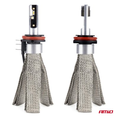 LED bilpærer FLEX+ H15 6000K serie 12V 24V Canbus AMIO-03666