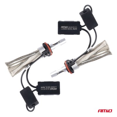 LED bilpærer FLEX+ H15 6000K serie 12V 24V Canbus AMIO-03666