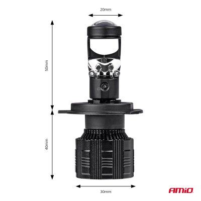 LED Hovedlys H4 PL Linse Serie AMiO-03667
