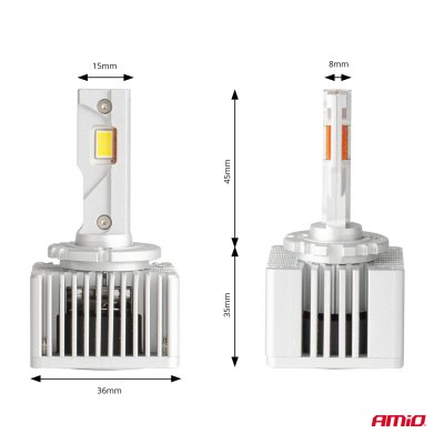 LED Headlights X AllinOne Series D1S D3S D8S canbus 6000K AMIO-03669