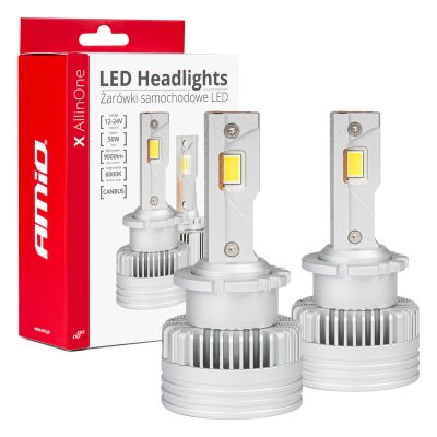 LED Forlygter X AllinOne Serie D2S D2R D4S D4R canbus 6000K AMIO-03670