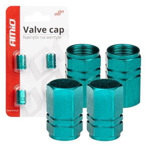 Aluminium ventilhætte grøn 4 stk AMIO-03632
