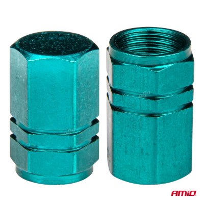 Aluminium ventilhætte grøn 4 stk AMIO-03632