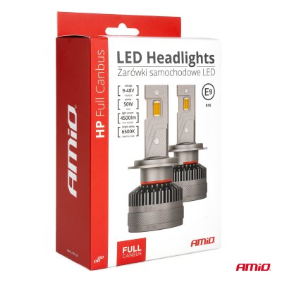 LED Forlygter HP Serie H3 12-24V 6500k AMIO-03672