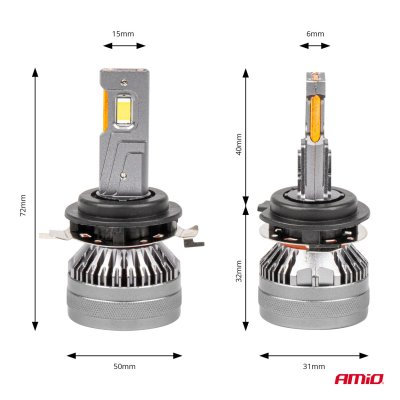 LED Forlygter HP Serie H7-1 Canbus AMiO-03675