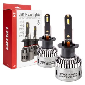 LED Forlygter K3 Serien H1 12V 6000K canbus AMIO-03680