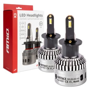 LED Hovedlys K3 Serie H3 12V 6000K canbus AMIO-03681