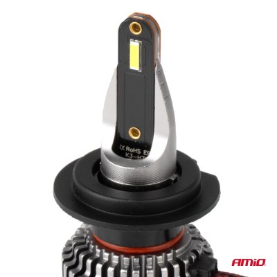 LED Forlygter K3 Serie H7 12V 6000K canbus AMIO-03683