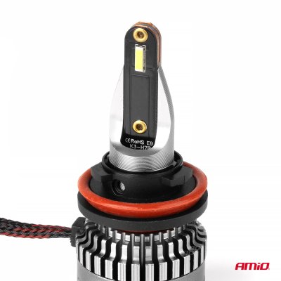 LED Forlygter K3 Serie H8 H9 H11 H16 12V 6000K canbus AMIO-03686