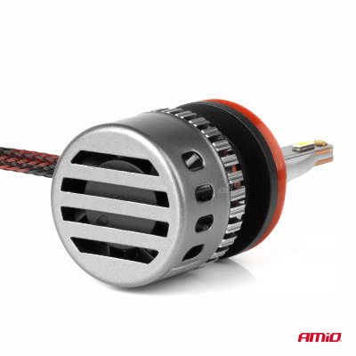 LED Forlygter K3 Serie H8 H9 H11 H16 12V 6000K canbus AMIO-03686