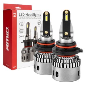 LED-forlygter K3 Serie HB4 9006 12V 6000K canbus AMIO-03688