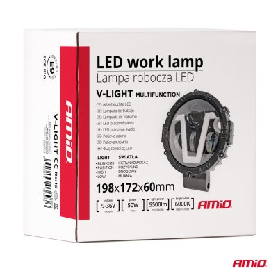 Arbejdslampe Multifunktion 9-36V 50W AMIO-03697