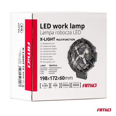 Arbejdslampe Multifunktion 9-36V 50W AMIO-03698