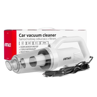 Bil støvsuger 12V 60W HEPA 5kPa AMIO-03691
