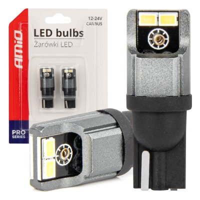 LED pærer CANBUS 2016 3020 4SMD T10 W5W W10W 12V/24V AMIO-03717
