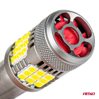 LED PÆRER CANBUS PRO serie 1156 BA15S P21W R10W R5W 36x3030 SMD VENTILATOR Hvid 12V/24V AMIO-03722