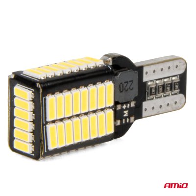 LED pærer CANBUS PRO serie T15e W16W 54x4014 SMD Hvid 12V/24V AMIO-03724