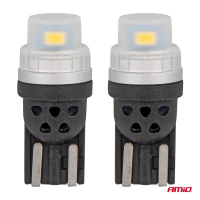 LED-pærer 360 Pure Light Series STANDARD T10 W5W 2x3020 SMD Hvid 12V/24V AMIO-03726