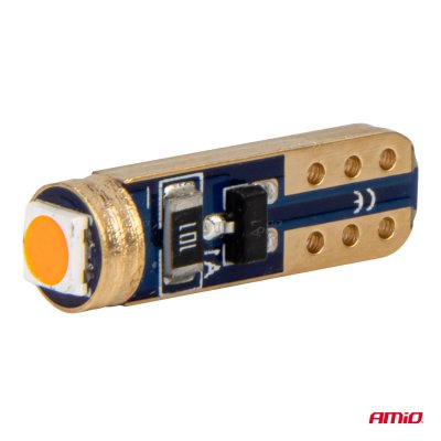 LED PÆRER STANDARD Rød T5 12V 3030 1LED HP AMIO-03727