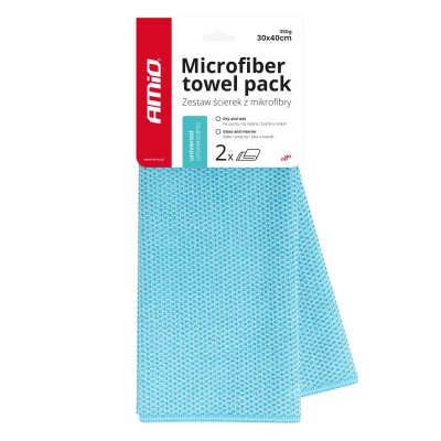 Mikrofiber rengøringsklud universel brug 30x40cm 350g AMIO-03737