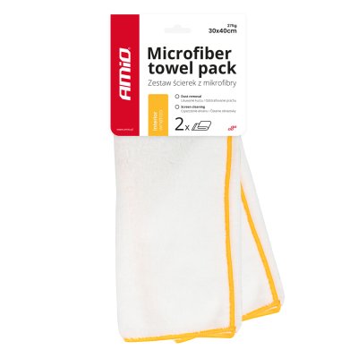 Interiør mikrofiberklud 30x40cm 275g AMIO-03740