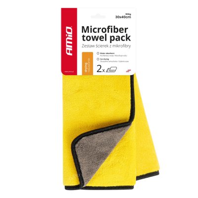 Mikrofiber tørklæde pakke 30x40cm 950g AMIO-03755