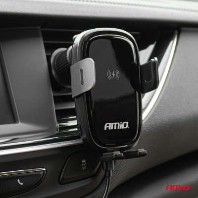 Telefonholder med trådløs oplader 15W AMIO-03778