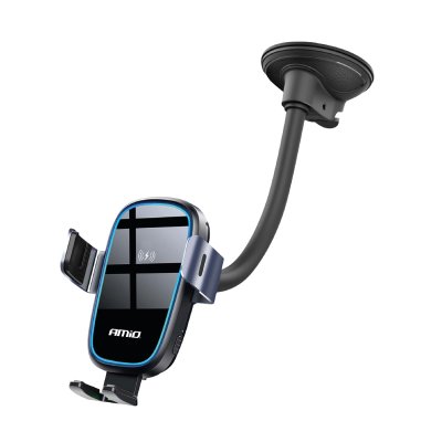 Sugemontage Telefonholder med Trådløs Oplader 15W AMIO-03780