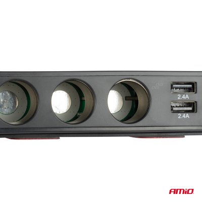 Forlængerledning med voltmeter AMIO-03781