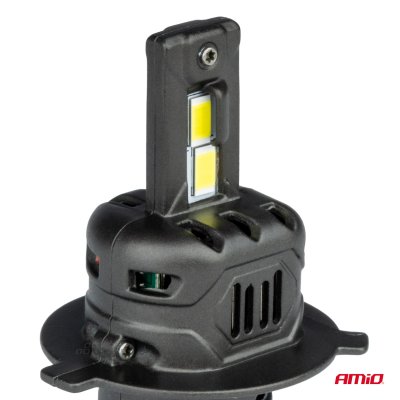 LED Forlygter X4-serie AVIATOR H4/H19 6500K max 44W AMIO-03763